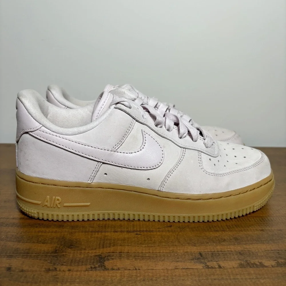 Nike Air Force 1 PRM Women size 7.5 Pearl Pink Sneakers Shoes DR9503-601 - Picture 1 of 6